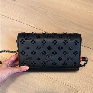 Christian Louboutin Black Embellished Crossbody Bag